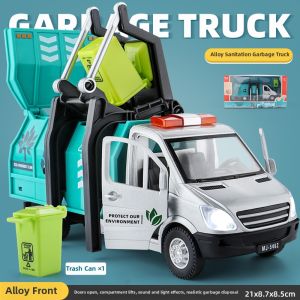 YILIXING | Large Durable Alloy Garbage Truck Toy