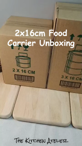 Horse Brand Stainless Steel Food Carrier 2x16cm – Durable Double Layer Tiffin Box | Leak-Proof & Portable