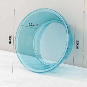 Thickened Transparent Plastic Laundry Bucket Large Capacity Handheld Water Bucket for Home Use Student Dormitory Storage