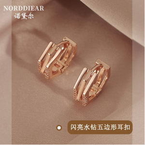 Trendy Womens Earrings 2025 New Style Elegant Fashionable Hoop Earrings Autumn Winter Ear Jewelry Alloy Silver Gold Plated