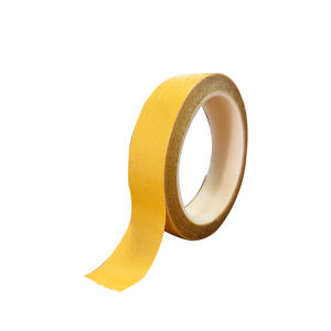 Easy to tear less prone to residue wear-resistant and stretch resistant thick and adhesive double-sided yellow mesh tape