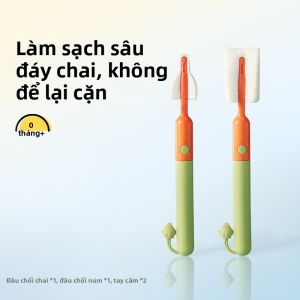 GNAUHBABY | Bộ Dụng Cụ Rửa Bình Sữa Trẻ Sơ Sinh Di Động