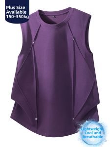 BINHANG | Big Size Trendy Deconstructed Vest Breathable Cool Summer Casual Wear