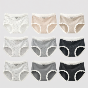 COSMO LADY | Antibacterial Long Crotch Lace Invisible Briefs