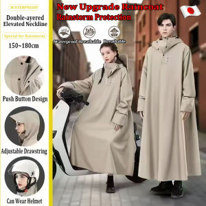 Raincoat For Motorcycle Rider Raincoat for Adult Makapal Waterproof for Men Japan Original Heavy Duty Thickened Raincoat Rubberized Breathable Lengthened Quickly Drying High Quality Rainstorm-proof One-piece Raincoat Unisex