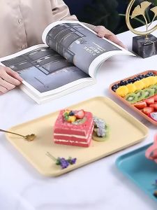 ถาดใส่อาหาร ถาดพลาสติก เสิร์ฟอาหาร จานใส่อาหาร ที่ใส่ของ