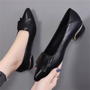 Giày Công Sở Thông Thường Dành Cho Nữ Xuân Thu Giày Cao Gót Đế Mềm Đế Da Mềm Giày Cao Gót Đa Năng Thoải Mái Mũi Tròn