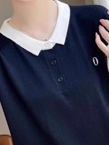 QIAOXIZI | Womens Regular Shoulder Slimming Polo Shirt