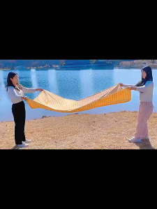 เสื่อชายหาด เสื่อปิคนิคลายสก็อต เสื่อนั่งเล่น เสื่อผ้าใบกันน้ำ ขนาด1m*1.5m/2m*2m สามารถพับได้ พกพา กันน้ำ ป้องกันความชื้น