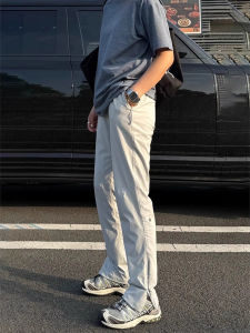 Quần Dài Nam Thể Thao Ngoài Trời Nhanh Khô Mùa Hè Mỏng Kiểu Mỹ Chức Năng Quần Dài Ống Đứng Quần Áo Công Sở Thường Ngày