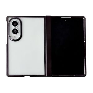 szhaiyu | For Samsung Galaxy Z Fold 8 Fold8 Wide Electroplated Transparent Acrylic Shockproof Phone Case With Hinge Protective Cover