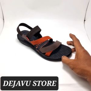 Sandal Gunung Wanita Dewasa Tali Belakang ISYANA Sendal Cewek Flat Fashion Travel DEJAVU STORE