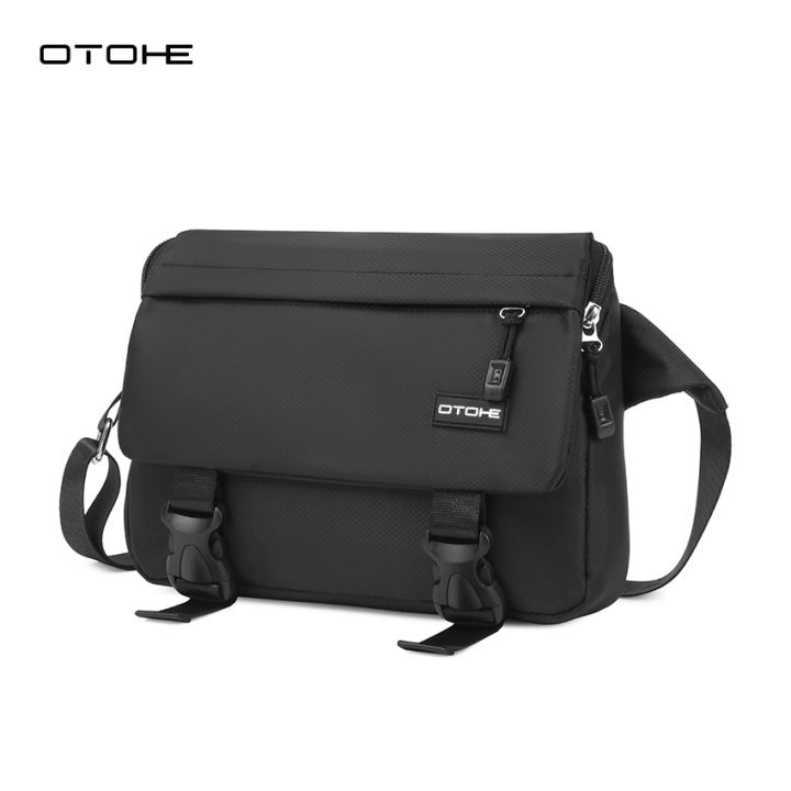 OTOHE Men Fashion Shoulder Bags Sling Chest Bag Cross Body Bags Messenger  Bag Waterproof Cross Body Bag Large Capacity Sling Bags Simple Casual Sport 