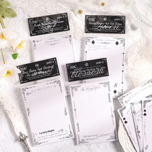 20pcs Card Material Paper Set Black and White Tones Suitable for DIY Photo Frames Blessing Handmade Paper Craft Gifts