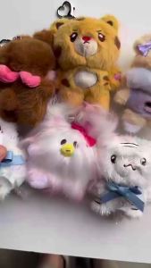 Bandai | Móc Khóa Thú Bông Wonhee Moka Anime Cosplay Thú Nhồi Bông Hình Thú Mặt Dây Chuyền Ba Lô Quà Tặng Iroha Minju Dành Cho Fan Đồ Chơi Móc Khóa Dễ Thương