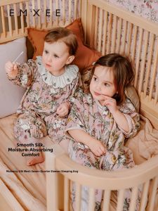 EMXEE | Silk Breathable & Lightweight Anti-kick Legging Design Baby Sleep Bag