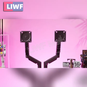 ขาตั้งจอมอนิเตอร์สองแขนปรับระดับและหมุนได้หลายทิศทาง รองรับน้ำหนัก 18kg ขนาด 17–32 นิ้ว