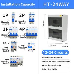 MEISITEKEKE | Waterproof Outdoor Electrical Box 5-circuit
