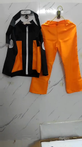 Anime Uzumaki Naruto Cosplay Costume For Kids Adult Jacket Pants Headband Halloween Costume Role Playing Costume
