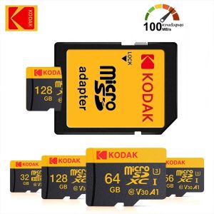 Kodak 256GB Micro SD การ์ดหน่วยความจํา Class 10 32GB 64GB 128GB U3 4K ความเร็วสูง Cartao De Memoria แฟลชหน่วยความจํา TF Mecard C10