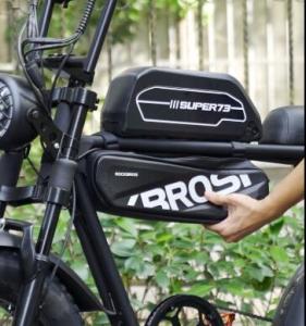 ROCKBROS Electric Bicycle Bag 4.5L Front Beam Bag Universal Storage Hard Shell Riding Saddle Bag Fit SUPER73 Electric Bike