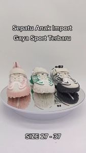 Sepatu Anak Laki Laki / Perempuan Import Sneacker Model Sport Kekinian BISA COD