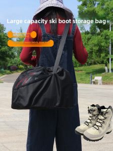 Thickened Large Capacity Roller Skates Backpack Portable Breathable Universal Ski Equipment Bag Inertial Single Shoulder Bag