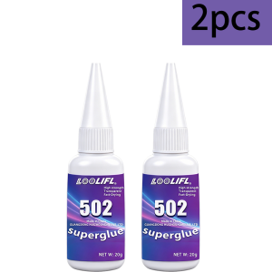 LOOLIFL | Loolifl 502 Strong Adhesive 1-7 Pack 20G/Bottle Instant Cyanoacrylate Adhesive Stronger Than Welding High-Strength Transparent Quick-Drying Adhesive Suitable for Plastic Metal Rubber Ceramics Wood Leather Multi-Purpose Instant Adhes...