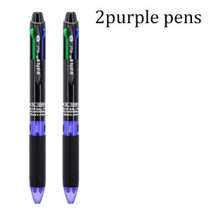 2Pcs Creative Retractable 4 In 1 Multifunction Ballpoint Pen 4 Colors Ball Pen For School Office Writing Supplies Stationery