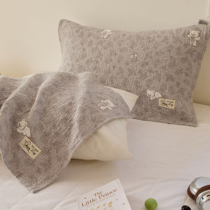 KAMONI | 100% Cotton Muslin Anti-slip Pillowcase Pair