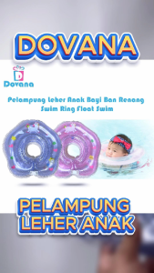 Dovana Pelampung Leher Newborn Anak Bayi Unicorn Lucu Ban Renang Swim Ring Float Swim Trainer Safety