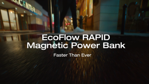 EcoFlow RAPID Magnetic Power Bank 10000mAh Qi2 Certified Wireless 15W Ultra-Fast Portable Charger 65W Max Fast Charging with Built-in USB-C Cable & Stand