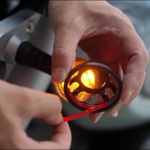 Berlaku untuk Benda Jinjila 300 Bendera Hitam Batu Kelabu 500 Liao 700 Penutup Hiasan Penutup Lampu Melindung Modifikasi Lampu Stereng