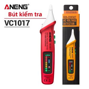 ANENG | ANENG VC1017 Bút Kiểm Tra Điện Áp Không Tiếp Xúc Kỹ Thuật Số Phát Hiện Điện Áp Xoay Chiều 12-1000V Báo Động Bằng Âm Thanh Và Ánh Sáng Công Cụ Tìm Điểm Đứt Dây Công Cụ Điện