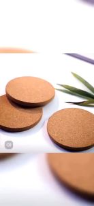 《 DiyHomeIpoh》Heat Trivet Cork Coaster Round Round Resistance Diameter 97mm Coffee Tea Drinks Dining Pelapik Cawan Pad 圆边防烫垫