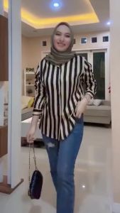 KEMEJA SALUR wanita dewasa/remaja model silang belakang korean style terbaru kekinian