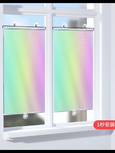 Retractable sunshade blackout curtain sunshade UV protection