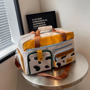 Large Capacity Colored Crossbody Hangable Travel Bag