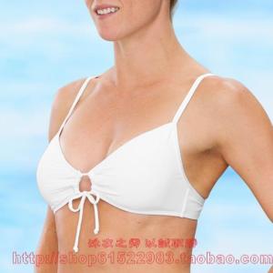 ชุดว่ายน้ำสองชิ้นสไตล์เบสิกีนี ทรงเกาะอก ทรงเข้ารูป สายรัดดึงได้ ชุดว่ายน้ำผู้หญิง ชุดว่ายน้ำสองชิ้น ชุดว่ายน้ำแบบเกาะอก