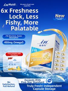 in plus | Doggie Fish Oil Supplement for Shiny and Strong Fur