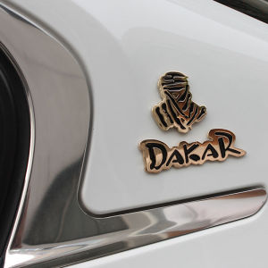 Car 3D Metal sticker Dakar Emblem Badge Window Body Rear Bumper Trunk For Jeep Rally Off-road SUV Pickup 4X4 Auto Accessories