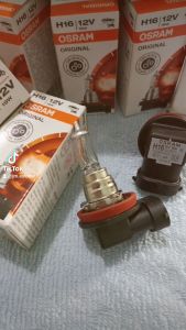 Bola Lampu Kabut (fog lamp) Osram H16 12v 19w - cocok untuk mobil pribadi
