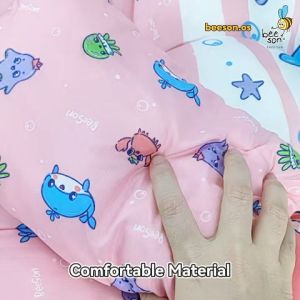 Beeson 4in1 Set Tilam Katil Bayi / Baby Bedding Mattress Set Large With 1 Pillow & 2 Bolsters & 1 Thick Mattress 10754