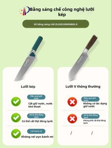 SHI BA ZI ZUO | Meat Cutting Bone Chopping Food Preparation Dual-Function Knife Set