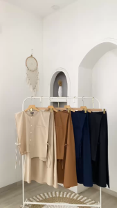 Helga Set (Vest + Rok) | Setelan Wanita Kekinian Korean Style One Set | Fashion Wanita Outfit | Setelan Wanita Hijab OOTD Premium
