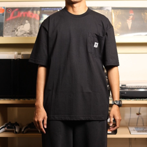 HEADS - Heads+ Pocket Tee Black | Kaos Saku Polos Lengan Pendek Pria/Wanita Boxy Fit