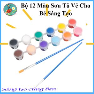 Bộ 12 màu sơn cánh diều 3ml cho bé thỏa sức sáng tạo hàng loại 1