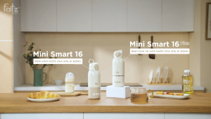 Bình đun và hâm nước pha sữa di động FATZ BABY Mini Smart 16 Plus FB3808BN đun sôi và giữ ấm 35-85 độ dung tích 350ml