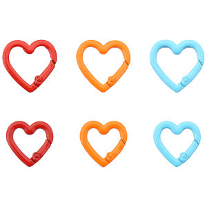 ห่วงแบบโลหะ รูปหัวใจ ตะขอประตูสปริงตะขอก้ามปู สำหรับ DIY ห่วงคล้องพวงกุญแจกระเป๋าคลิปทำโซ่ล่ามสูง หัวเข็ม คั่วรูปแบบ ราคา คู่มือการใช้งาน