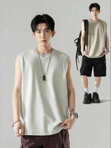 Wood soon | American Simple Pure Color Sporty Mens Vest